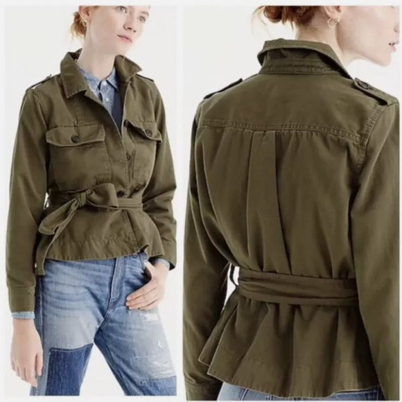 NWT J. Crew Cropped fatigue women utility jacket (size small) - Picture 2 of 5